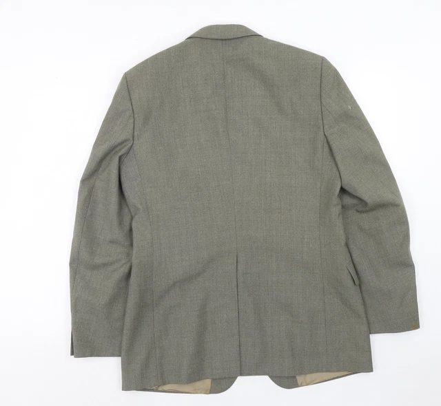 Veste Homme Sartoriale Laine Grise-Vert Foncé Taille 50 - Sur Mesure Italienne - Occasion