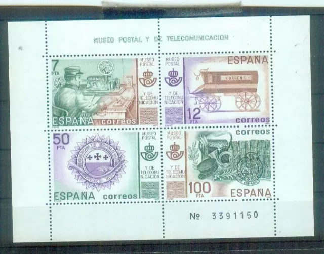 Super Block Briefmarken aus Spanien, MI  Bl. 24 von 1981, postfrisch