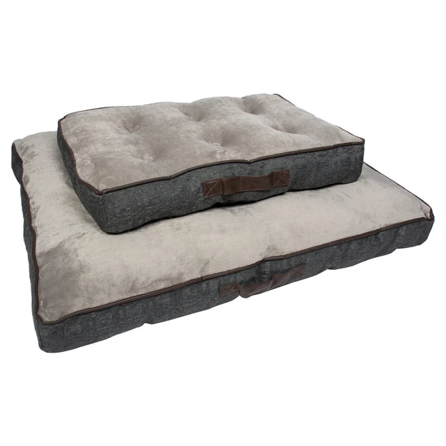 Duvo+ Coussin Flanelle Ergo Rectangulaire Gris pour Chats, Divers Tailles, Neuf