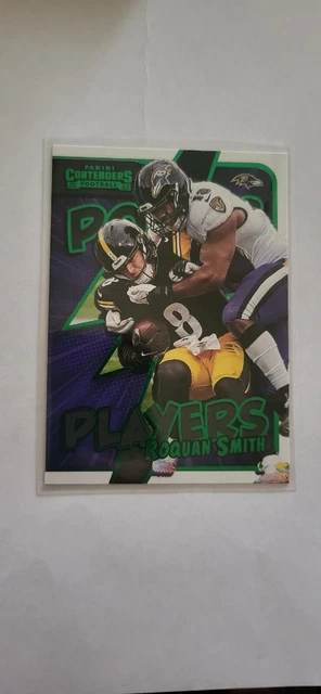 2022 Panini Contenders ROQUAN SMITH Baltimore Ravens POWER PLAYERS GREEN