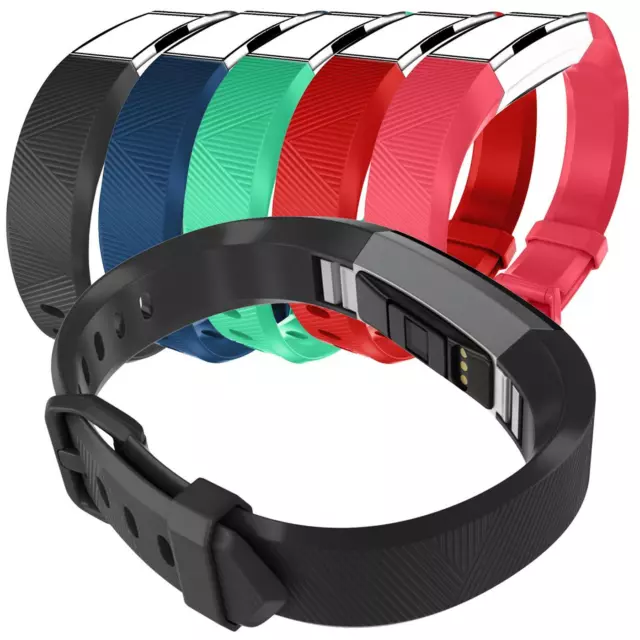 Silikon Sport Armband für Fitbit Alta HR Ersatzarmband TPU Uhren Band Größe L