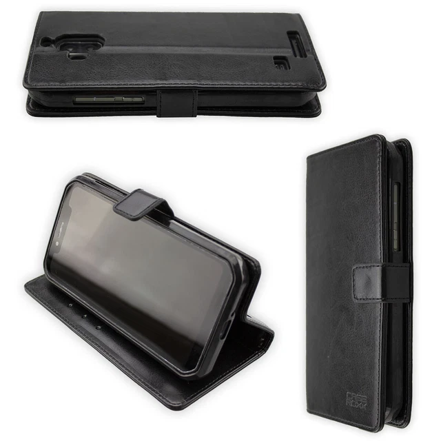 caseroxx Bookstyle-Case for Blackview BV9600 / BV9600 Pro in black made of faux