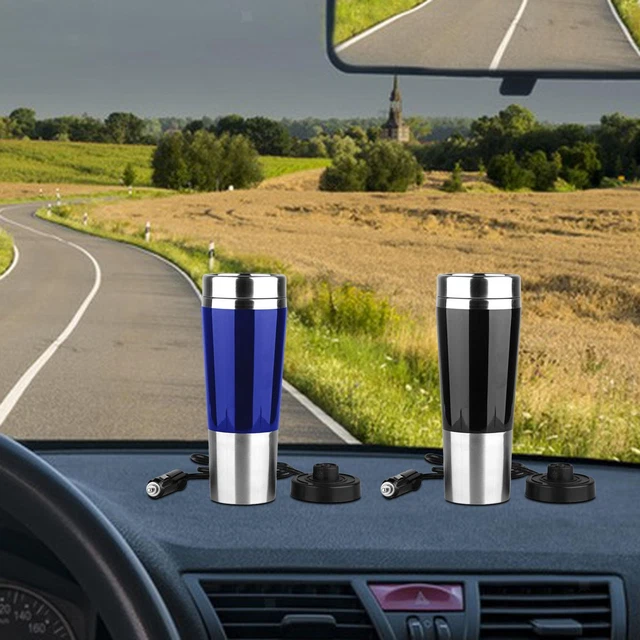 Portable 12V Car Kettle Boiler 450ml Heating Warmer Electric Insulated Cup