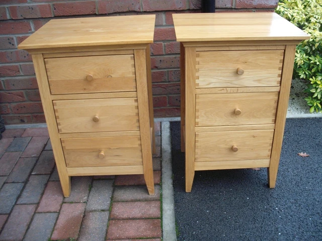 JOHN LEWIS ESSENCE Range Pair Of Willis And Gambier Solid Oak