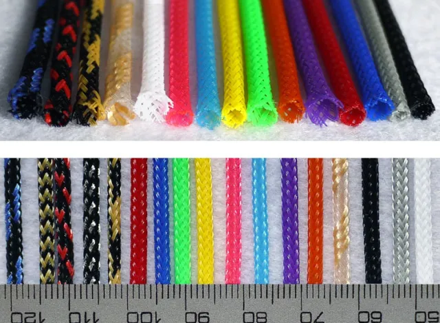 3MM Tight Braided PET Woven Expandable Sleeving Sleeve 8Meter 26Feet