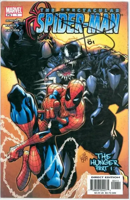 Spectacular Spider-Man #1 Dynamic Forces Signed Jenkins Df Venom Movie Marvel