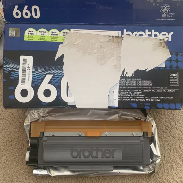 Brother TN660 Genuine High Yield Toner Cartridge