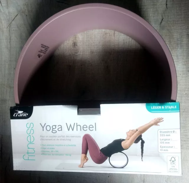 Roue de Yoga -diam 32,5cm -épai 1,3cm -larg 12,5cm NEUF poids max 100kg