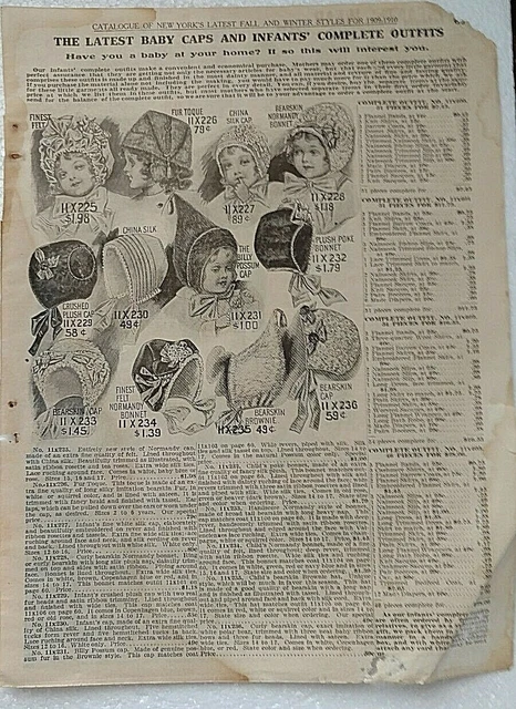 Estate Advertising Pages   BELLAS HESS & CO of New York City, NY 1909-1910