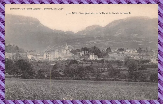 Carte postale - GEX - vue generale