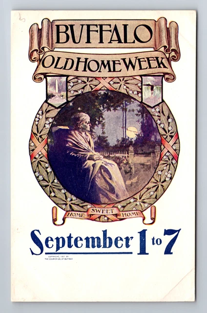 Buffalo NY- New York, Old Home Week, Antique, Vintage Postcard