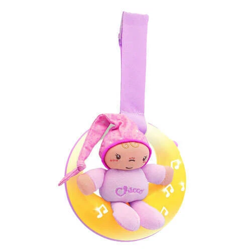 PINK Chicco Toy Goodnight Moon Soft Coloured Light Pleasant Combination Ages 0+