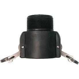 2" Polypropylene Camlock Fitting - Female Coupler x MPT Thread Be Pressure