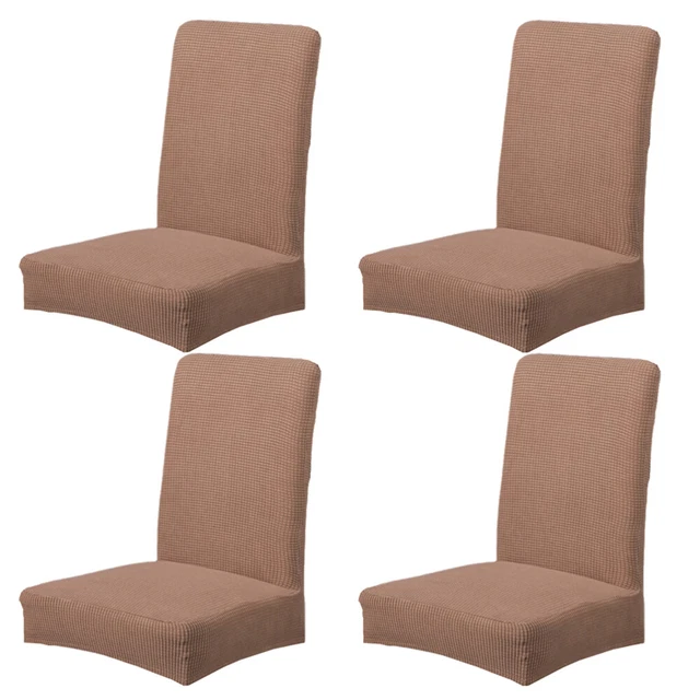 4 Pcs Dehnbarer Stuhlbezug Esszimmerstühle Sofabezug Elastisch