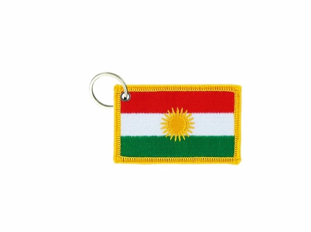 Porte-clés Drapeau Éthiopie – Patch Brodé Rasta – Tissu – Fabriqué En France