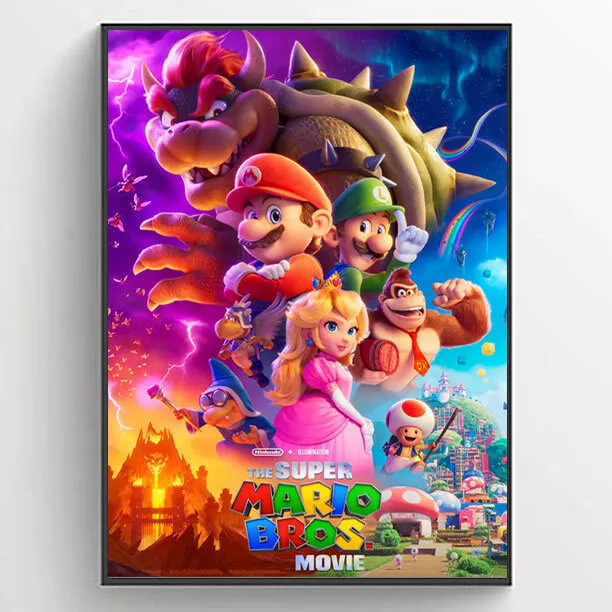 The Super Mario Bros Film 2023 Film Poster Wandkunst A4 A3 A2