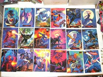 1994 Marvel Masterpieces Base Complete 140 Card Set Wolverine Deadpool Venom