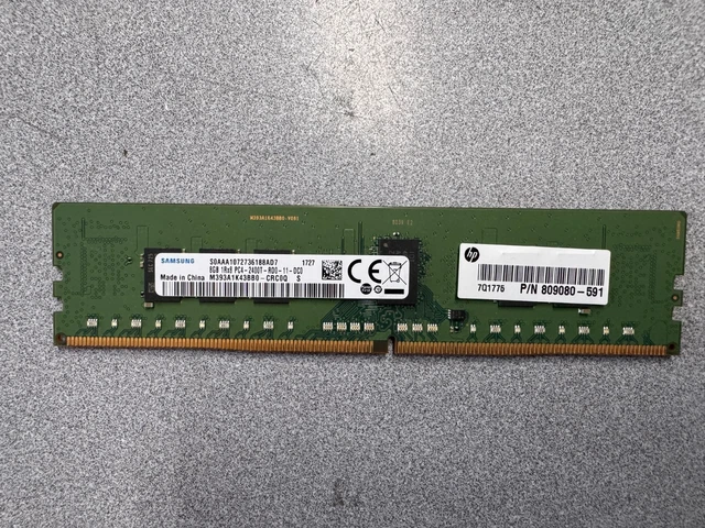 SAMSUNG 8GB 1RX8 PC4-2666V-RD1-12 ECC REG Server Memory