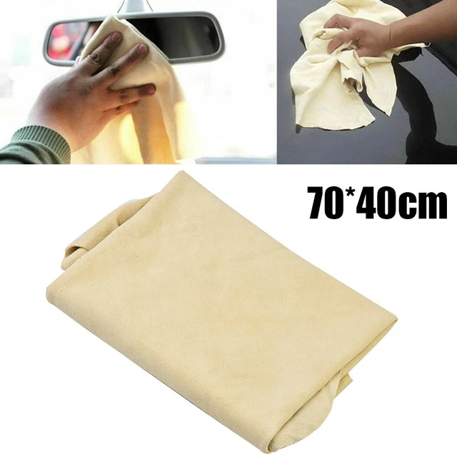 Chamois Synthétique PVA Vert Pour Lavage Auto - Taille 64x43cm, Absorbe 8x Son Poids, Sans Rayures, Réutilisable 100 Fois