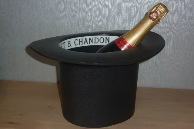 seau à champagne rafraichisseur rafraichissoir Moët et Chandon chapeau NB &Cie