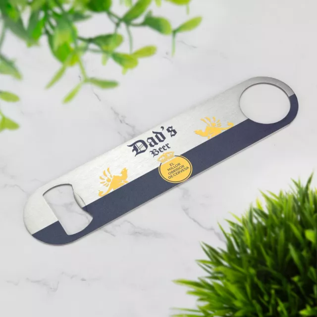 Personalised Beer Bar Blade Dads Beer Bottle Opener Printed Stainless Steel 3