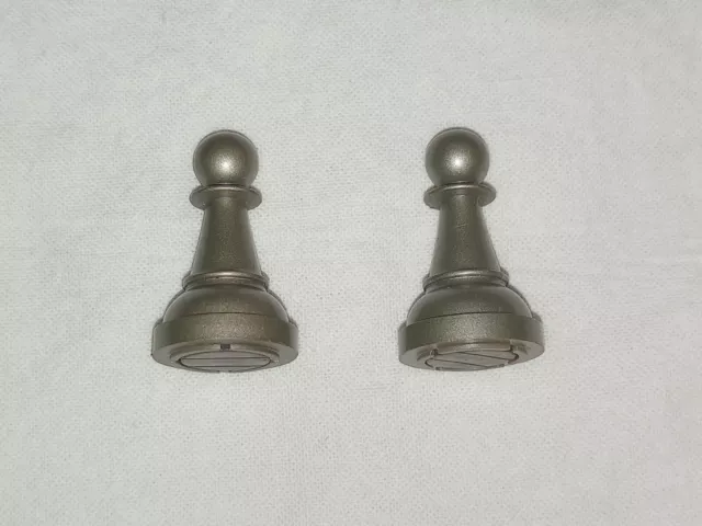 2 White Pawns replacement parts/pieces for Radio Shack Chess Champion 2150L