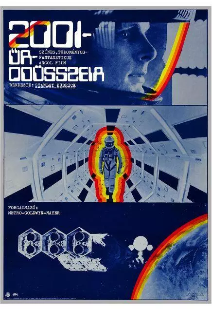 2001 A Space Odyssey *AMAZING POSTER* Stanley Kubrick Sci Fi Classic - HUNGARIAN