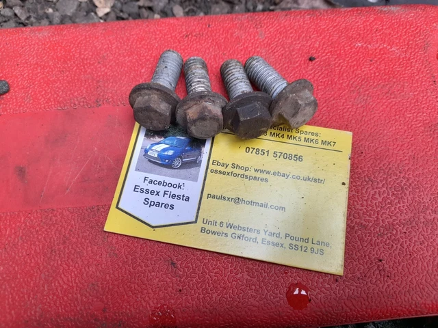 FORD FIESTA MK4 96-02 FRONT WISHBONE PINCH BOLTS NUTS SET OF 4 LEFT FORD FIESTA MK4 96-02 FRONT WISHBONE PINCH BOLTS NUTS SET OF 4 LEFT