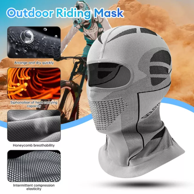 Motorcycle Balaclava Hood Ski Mask Thermal Face Cover Cycling Cap Headwear Hat