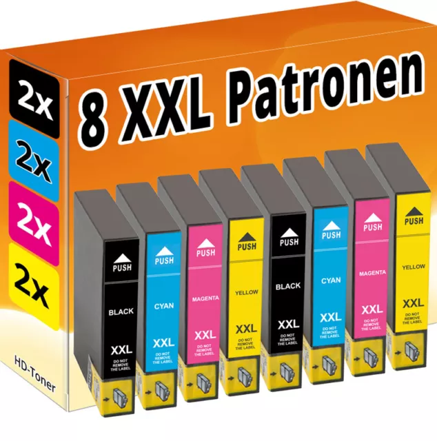 8 PATRONEN für EPSON B42WD BX305F BX305FW BX320FW BX525WD SX235W BX630FW SX230W