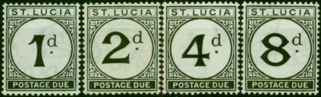 St Lucia 1933-47 Postage Due Set of 4 SGD3-D6 Fine LMM