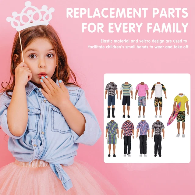 16pcs/set Dolls Daily Wear Birthday Gift 11inch Random Pretend Play Dressup Toys