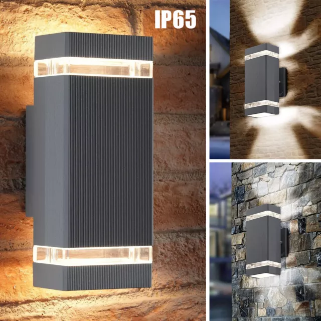 Wall Light Modern Up Down Garden Porch Sconce Lamp Indoor/Outdoor Waterproof UK