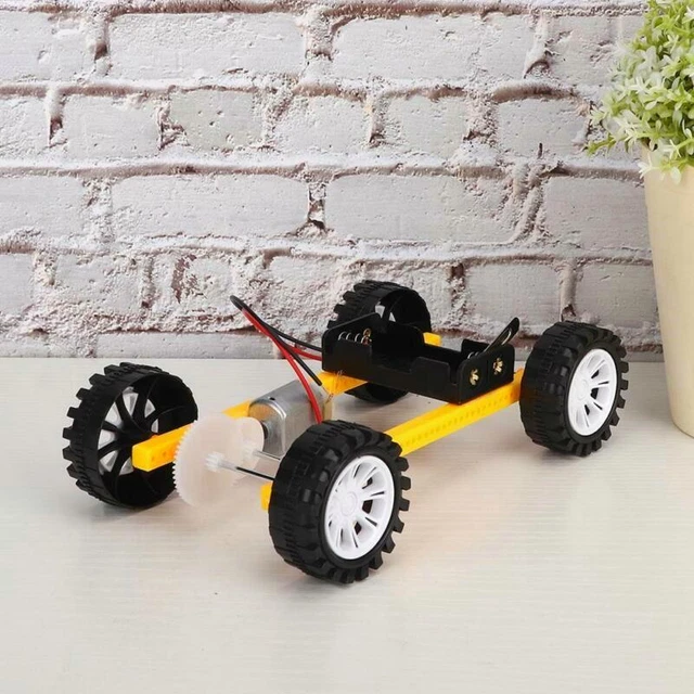 DIY ELECTRIC GEAR Drive Car Kit Educational Science Gift for Kids £5.84