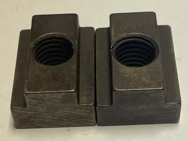 2 Pc 5/8-11x11/16 T-Nut Table Slot Tapped Through Black Oxide Finish  (JN168)