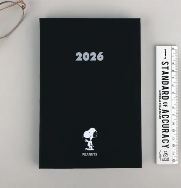 PEANUTS SNOOPY 2026 Planner Diary Journal Scheduler Monthly Korea ...