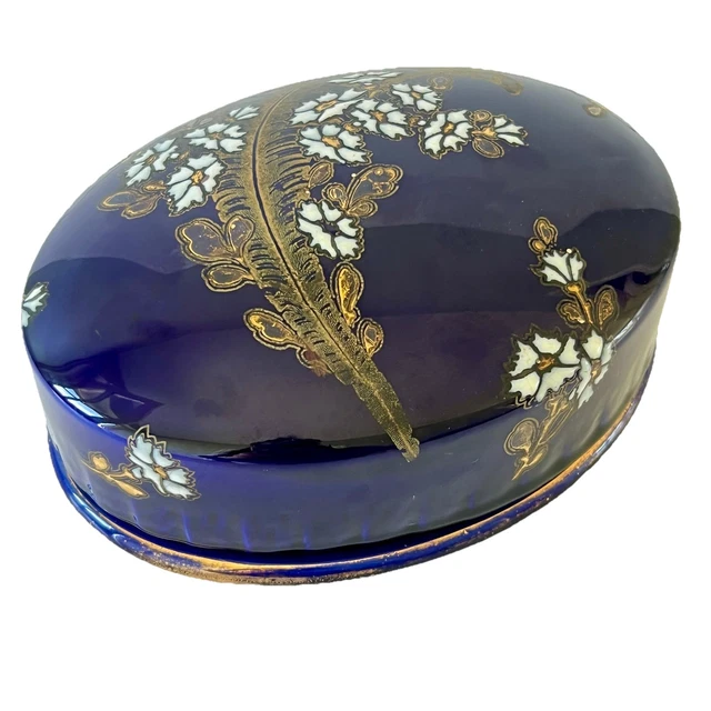 Bonbonnière En Faïence De Lunéville - Marque KG Lunéville - Vintage