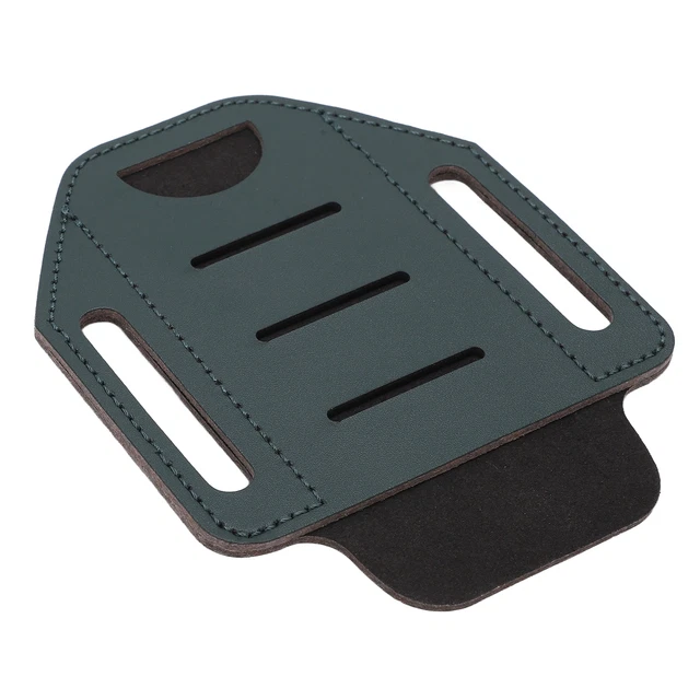 (green)EDC Leather Multitool Sheath Durable Wear Resistant EDC Leather Sheath