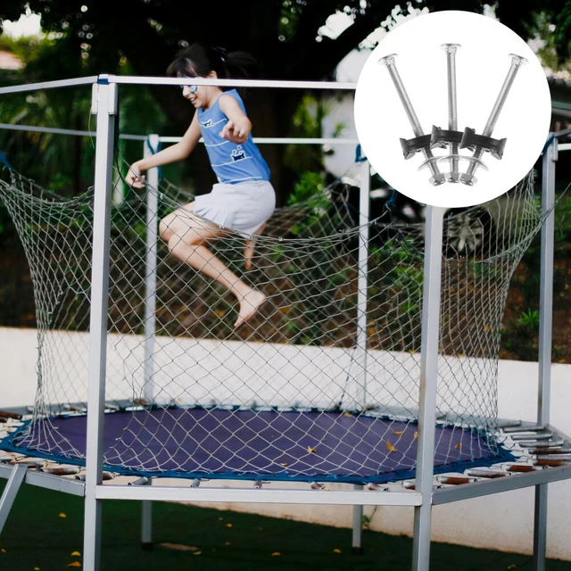 16 Tappi Di Protezione Per Viti Di Trampolino - Distanziali In PE Nero Diametro 23 Mm