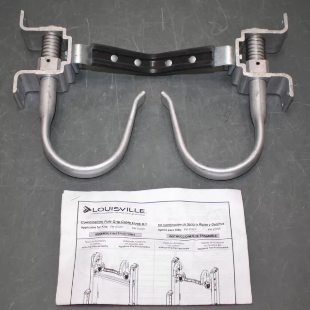 PARTIAL - Louisville Combo Pole Grip & Cable Hooks PK-E03A, for Extension Ladder