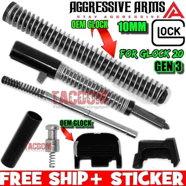 AGGRESSIVE ARMS GL0CK OEM G20 Slide Parts Kit 10mm 20 GEN 3 Upper GUIDE