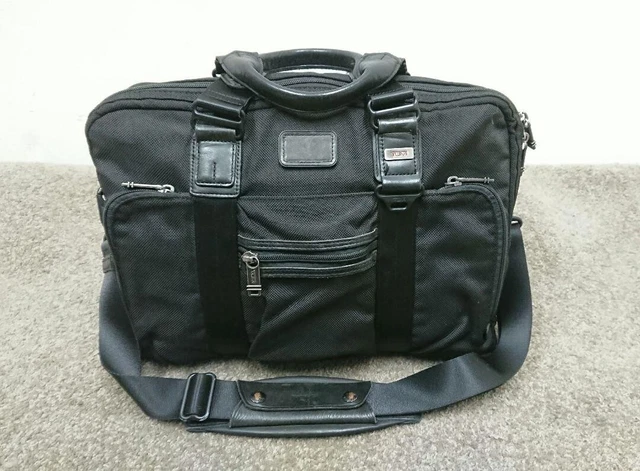 TUMI Alpha Bravo McNair Slim Briefcase Laptop Bag Blak Nylon 22611DH