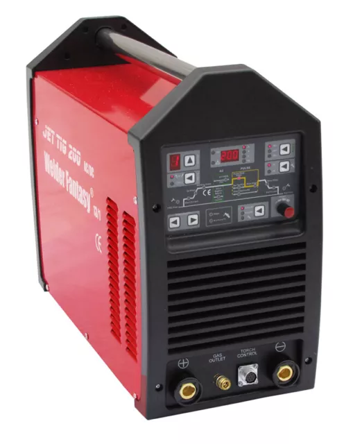 Inverter Schweißer JET TIG AC/DC 200 IGBT HF IGBT PULSE LCD ARC FORCE