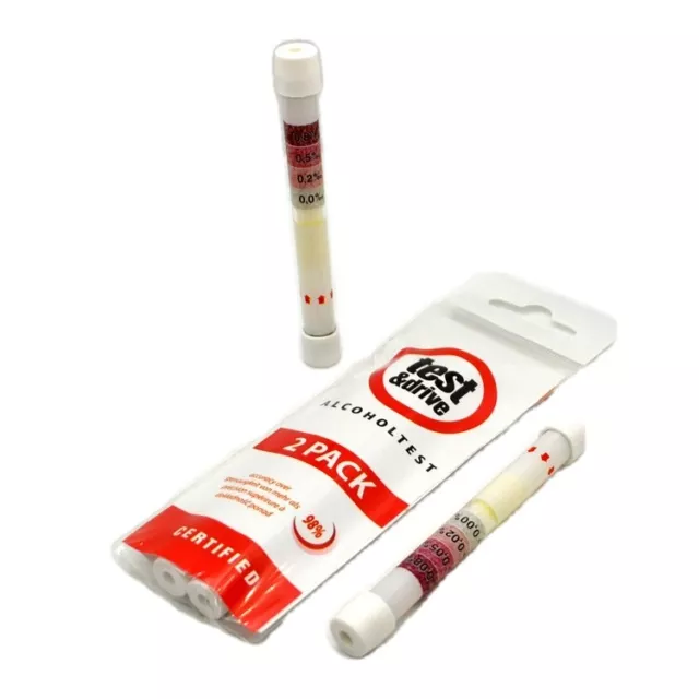 6 Test&Drive Breathalyser/Breathalyzer Eu Wide Approved Alcohol Breath Test Kit