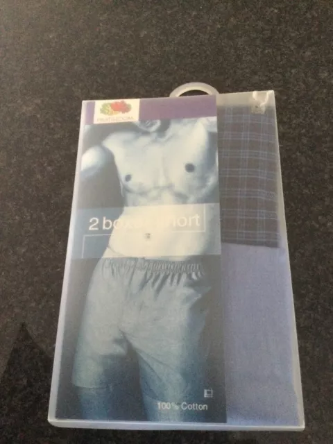 Two Pairs of Mens Boxer Shorts - Plain & Checked