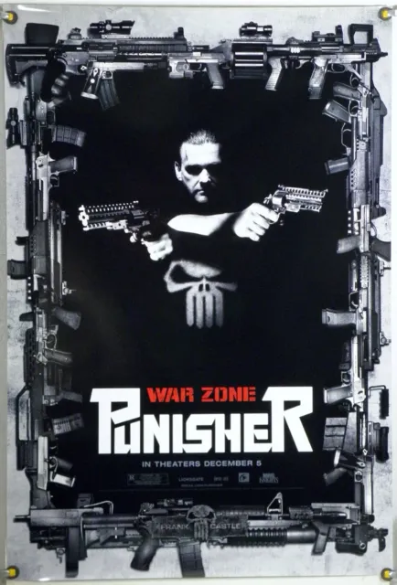 Punisher: War Zone Ds Rolled Original One Sheet Movie Poster Ray Stevenson 2008