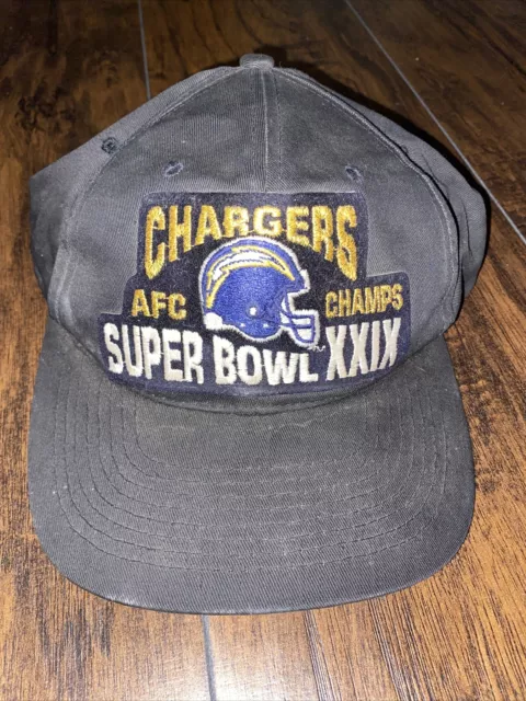 VTG NFL 1994 San Diego Chargers AFC Champs Super Bowl XXIX Snapback Cap Hat
