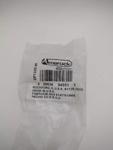 Le bouton d'armoire Amerock BP1325-W blanc 1 3/8" tire la couleur céramique lavée 3
