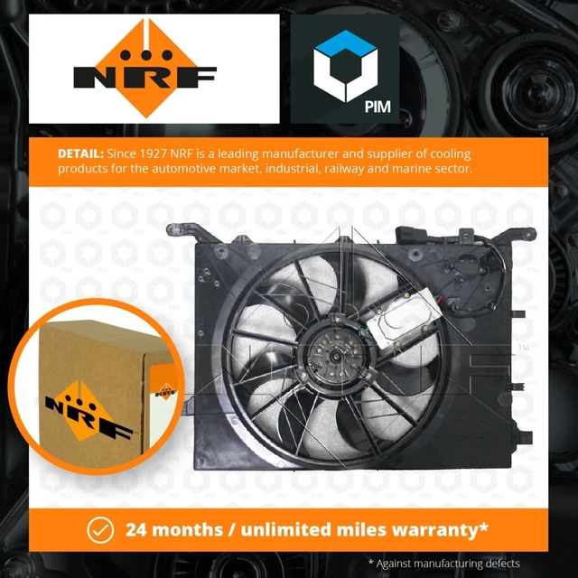 Ventola radiatore adatta a VOLVO S60 Mk1 da 2,4 00 a 10 raffreddamento senza prezzo di riserva 30636445 30647253 nuova