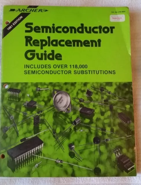 1981 Archer Radio Shack Semiconductor Replacement Guide 276-4004